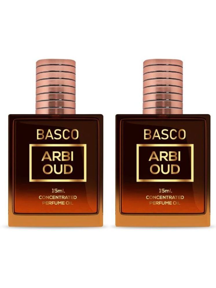     			BASCO Oud Non- Alcoholic Below 50ml Attar ( Pack of 2 )