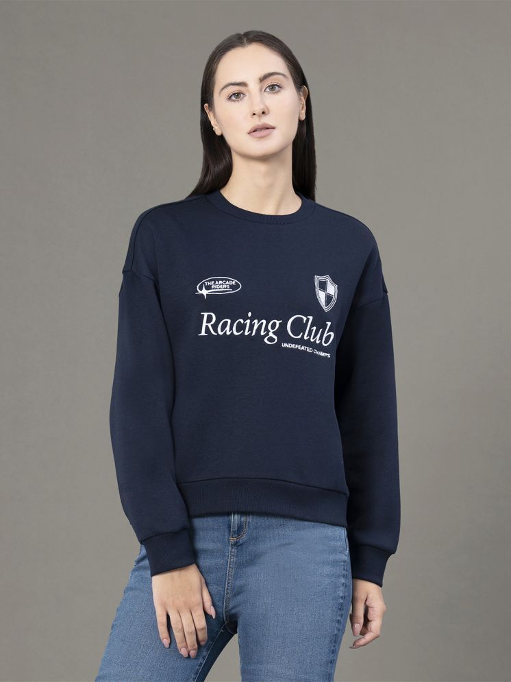     			Red Tape Fleece Women's Non Hooded Sweatshirt ( Navy )