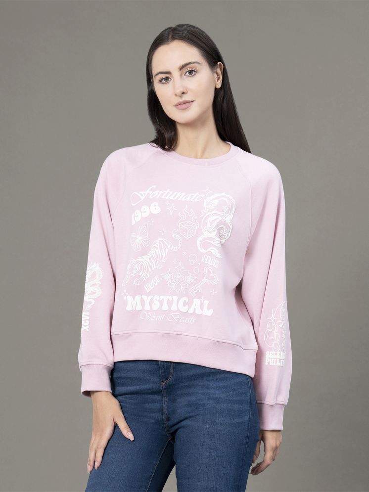     			Red Tape Fleece Women's Non Hooded Sweatshirt ( Pink )