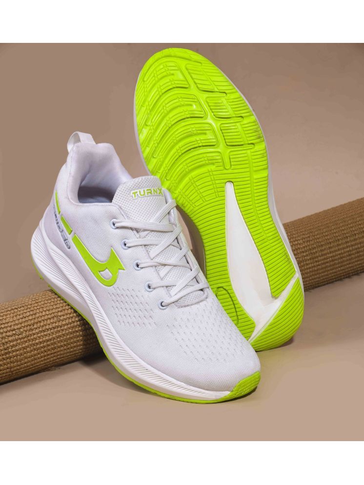     			TurnX Hector_White-C.Grn Green Men's Sports Running Shoes