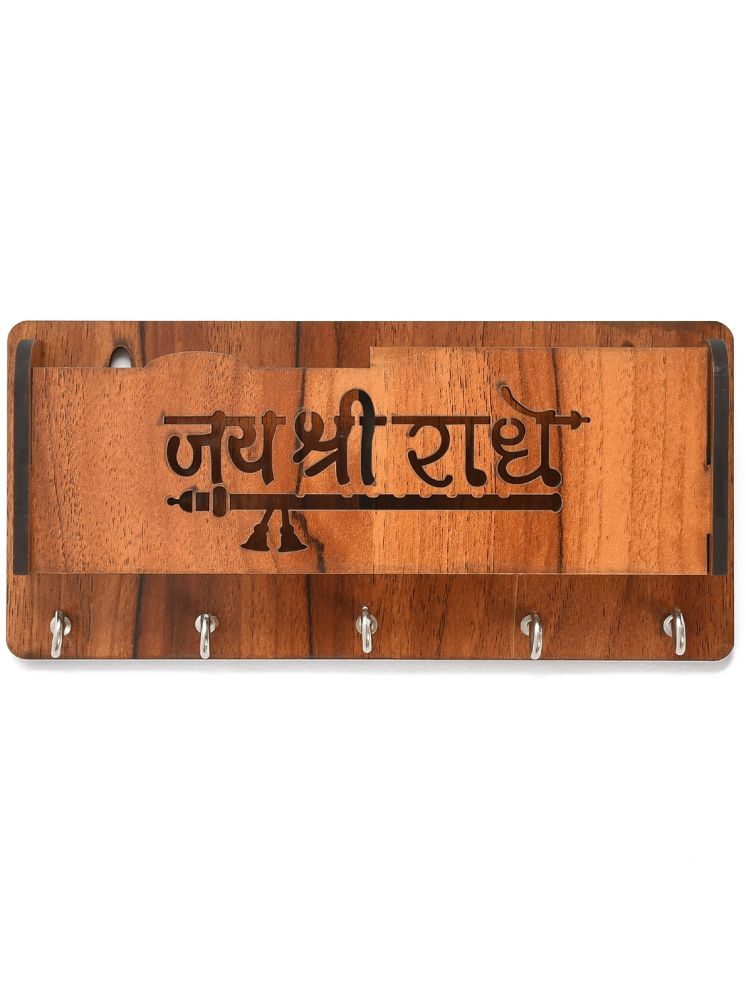     			vivek homesaaz Multicolour Wood Key Holder - Pack of 1