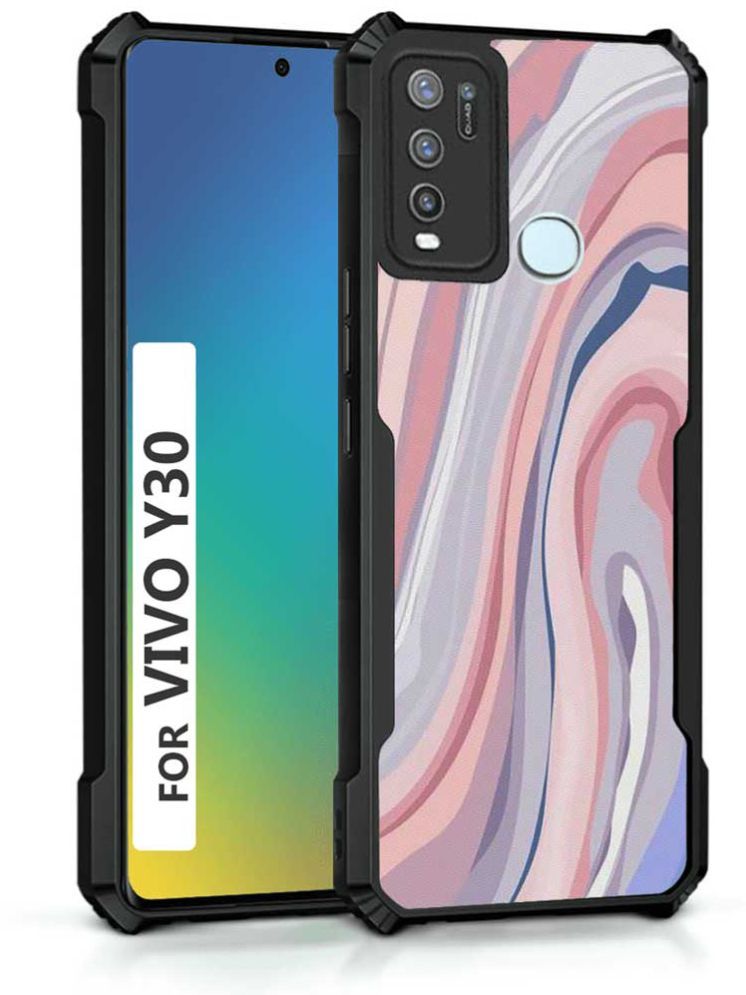     			COBERTA Multicolor Printed Back Cover Polycarbonate Compatible For Vivo Y30 ( Pack of 1 )