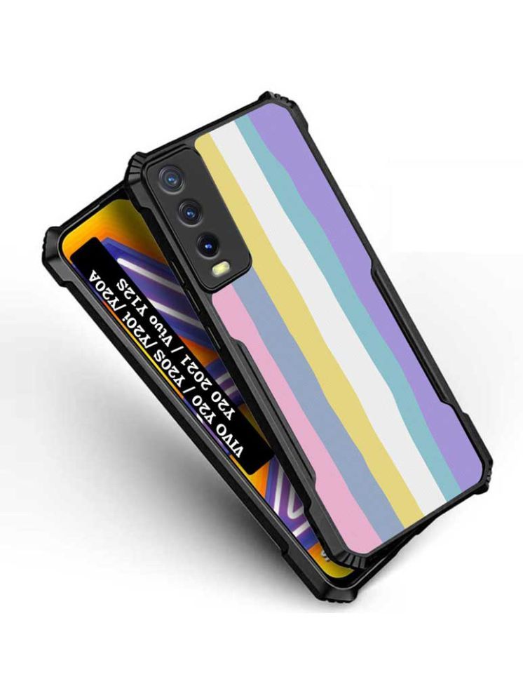     			COBERTA Multicolor Printed Back Cover Polycarbonate Compatible For Vivo Y20i ( Pack of 1 )