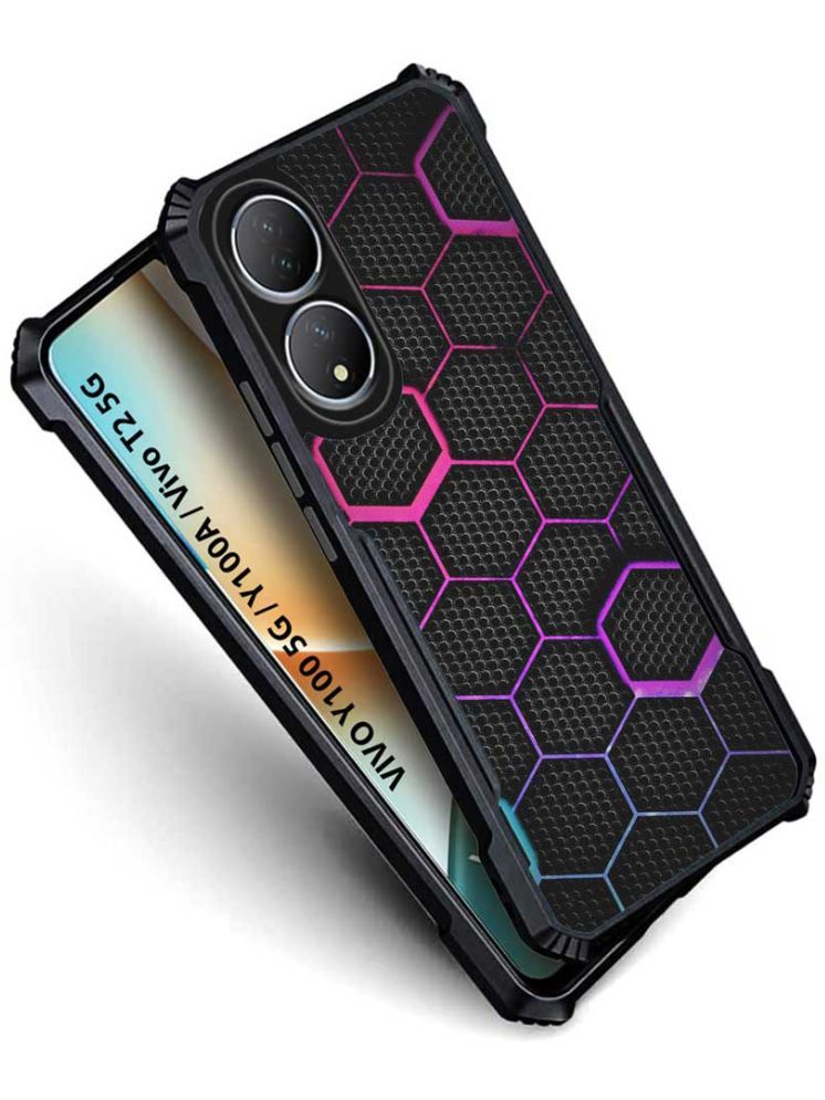     			COBERTA Multicolor Printed Back Cover Polycarbonate Compatible For Vivo Y100 5G ( Pack of 1 )