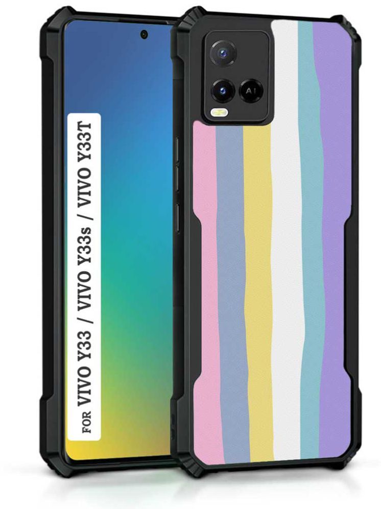     			COBERTA Multicolor Printed Back Cover Polycarbonate Compatible For Vivo Y21 ( Pack of 1 )