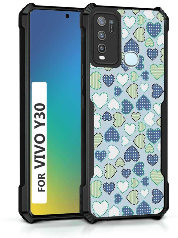     			COBERTA Multicolor Printed Back Cover Polycarbonate Compatible For Vivo Y30 ( Pack of 1 )