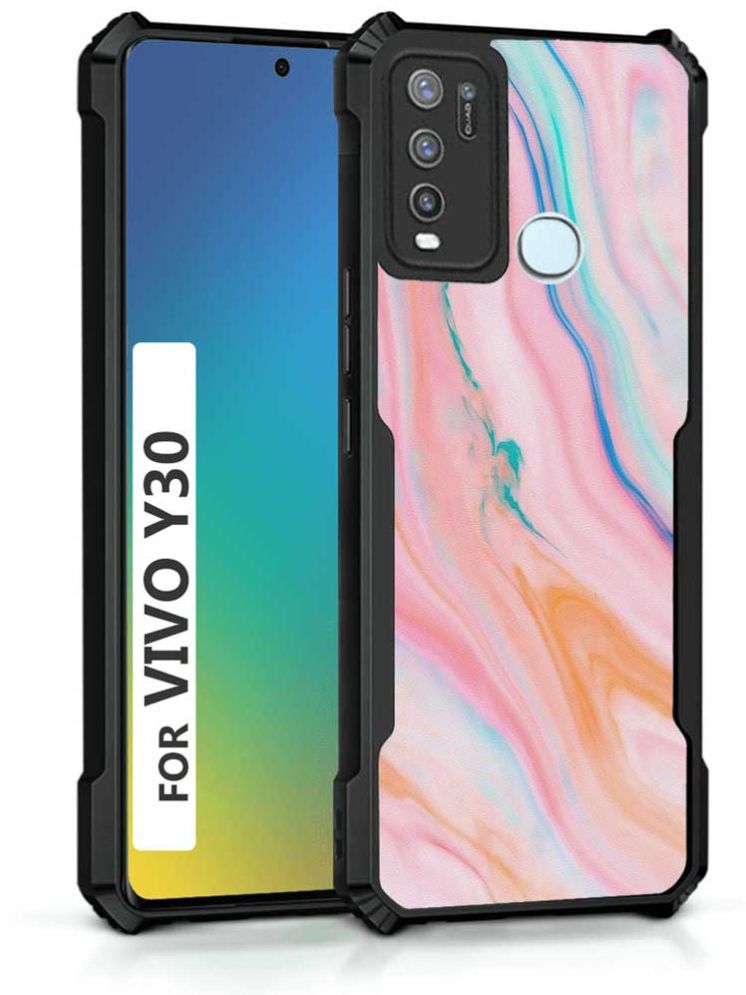     			COBERTA Multicolor Printed Back Cover Polycarbonate Compatible For Vivo Y30 ( Pack of 1 )