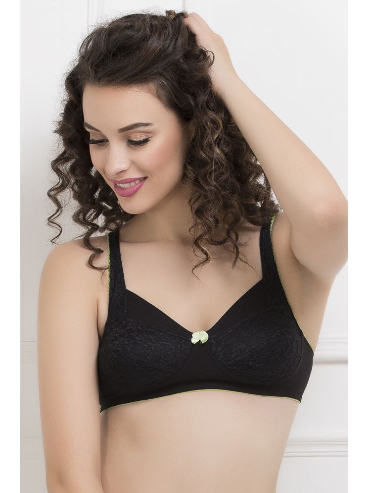     			Clovia Cotton Non Padded Women's Everyday Bra ( Black ) BR1055R13