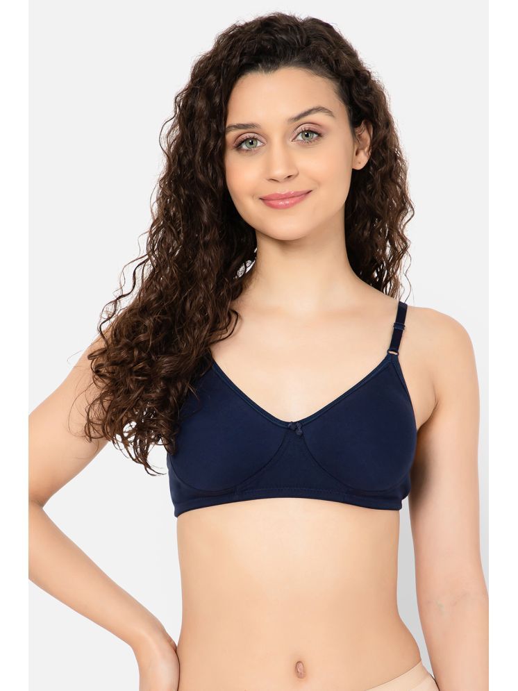     			Clovia Cotton Non Padded Women's T-Shirt Bra ( Blue ) BR3000P08