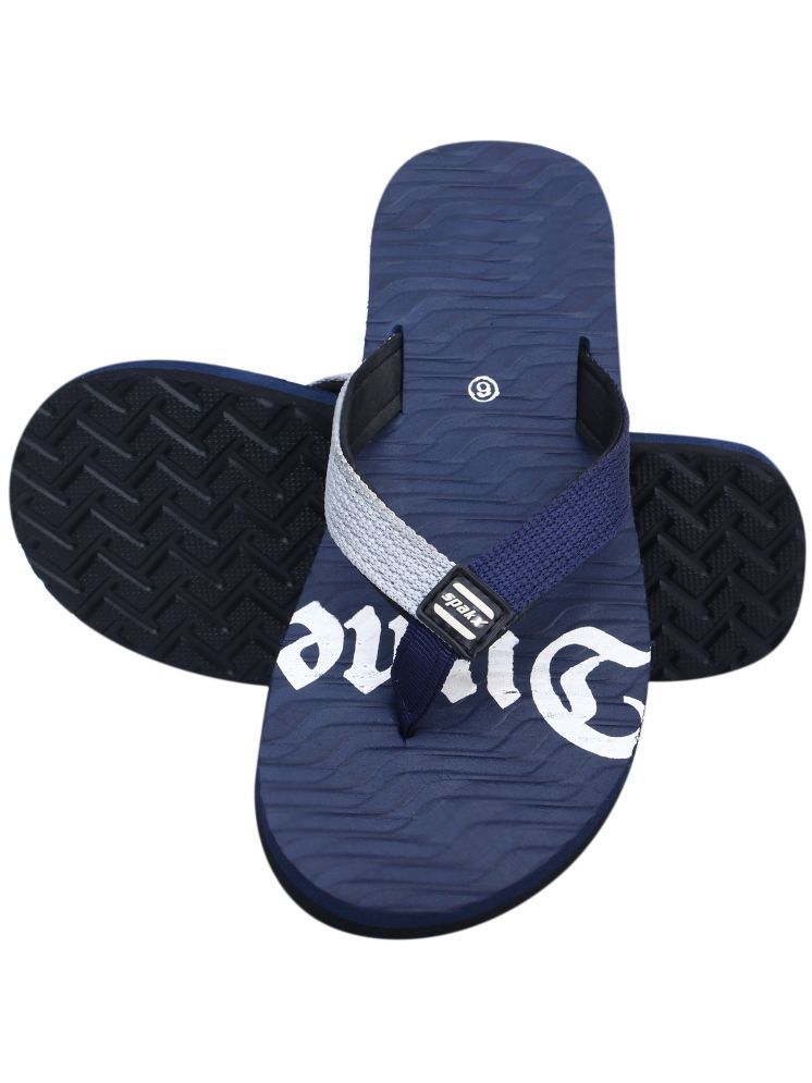     			DUNELITE Navy Blue Men's Thong Flip Flop