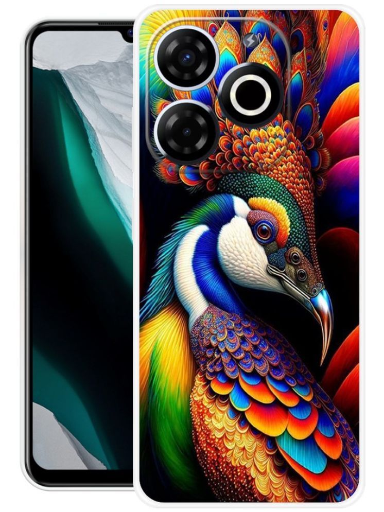     			PAEDICON Multicolor Printed Back Cover Silicon Compatible For Itel P55T ( Pack of 1 )