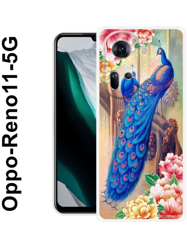     			PAEDICON Multicolor Printed Back Cover Silicon Compatible For OPPO Reno 11 5G ( Pack of 1 )