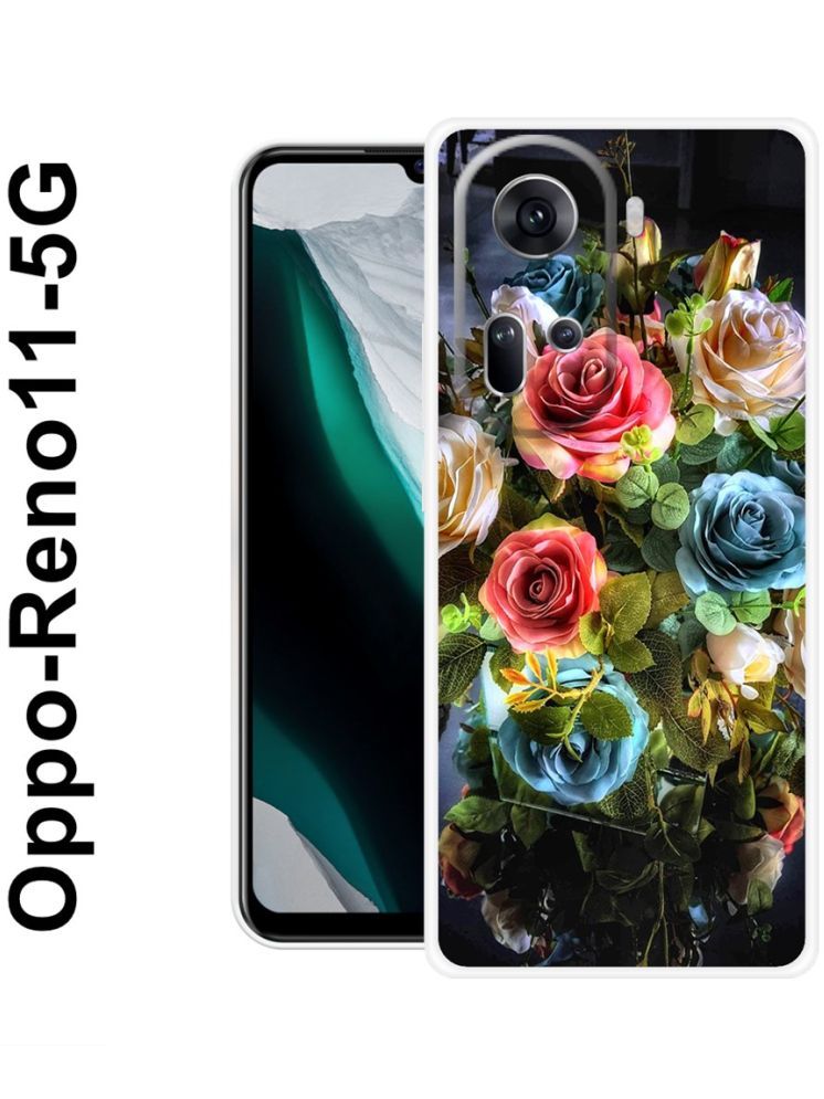     			PAEDICON Multicolor Printed Back Cover Silicon Compatible For OPPO Reno 11 5G ( Pack of 1 )