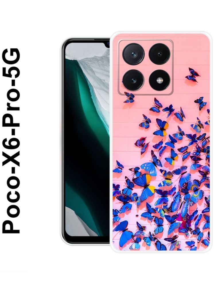     			PAEDICON Multicolor Printed Back Cover Silicon Compatible For POCO X6 Pro 5G ( Pack of 1 )