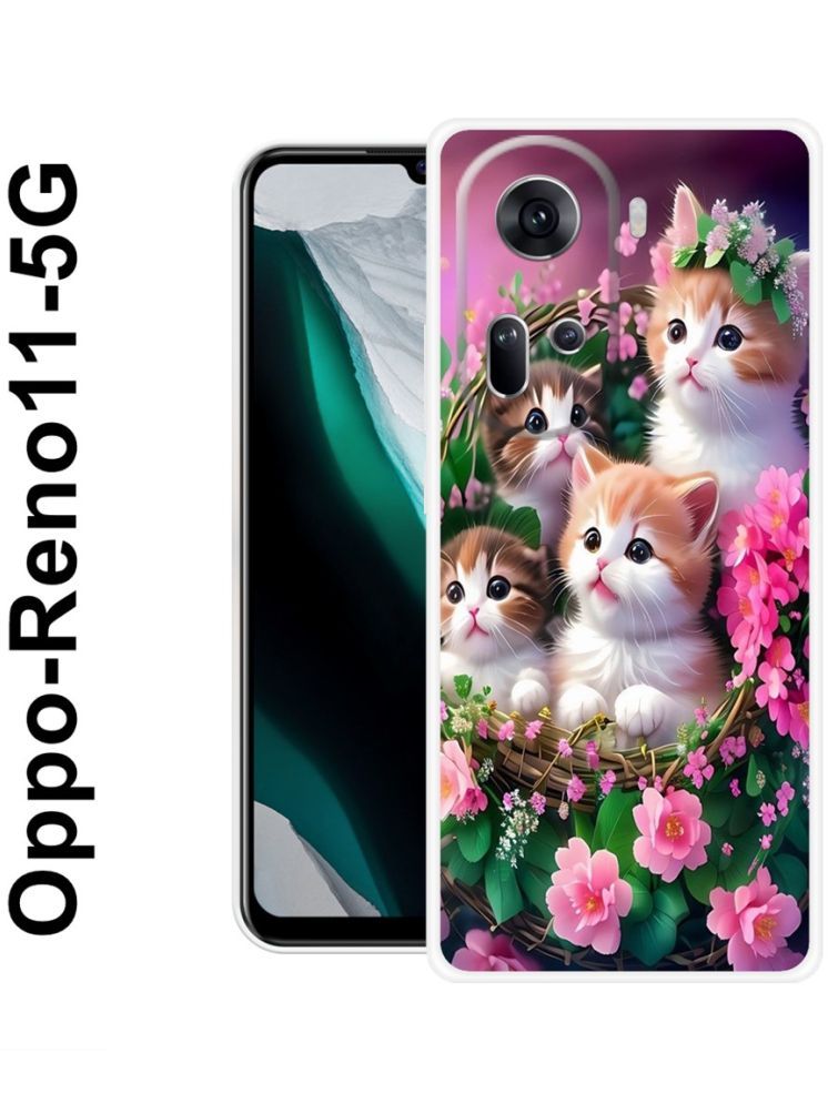     			PAEDICON Multicolor Printed Back Cover Silicon Compatible For OPPO Reno 11 5G ( Pack of 1 )