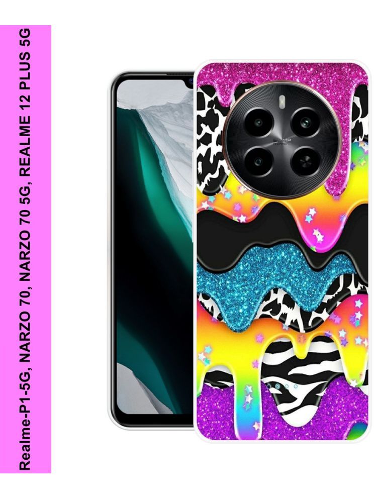     			PAEDICON Multicolor Printed Back Cover Silicon Compatible For Realme P1 5G ( Pack of 1 )