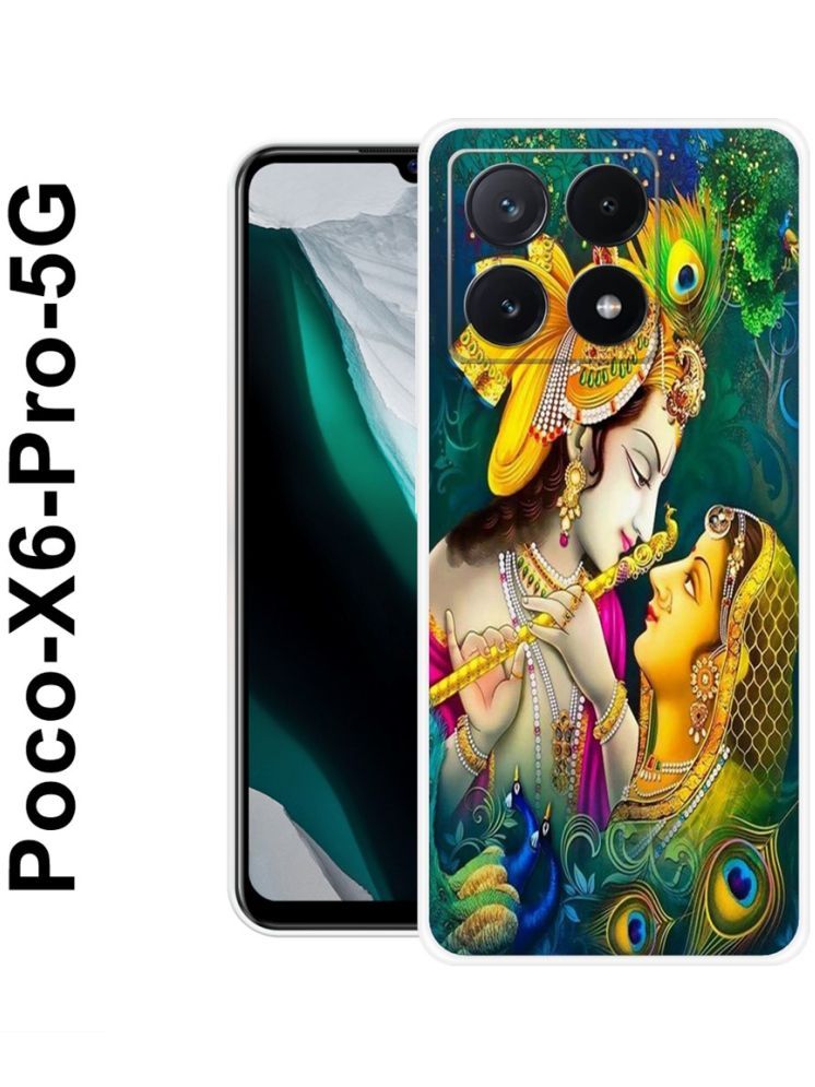     			PAEDICON Multicolor Printed Back Cover Silicon Compatible For POCO X6 Pro 5G ( Pack of 1 )