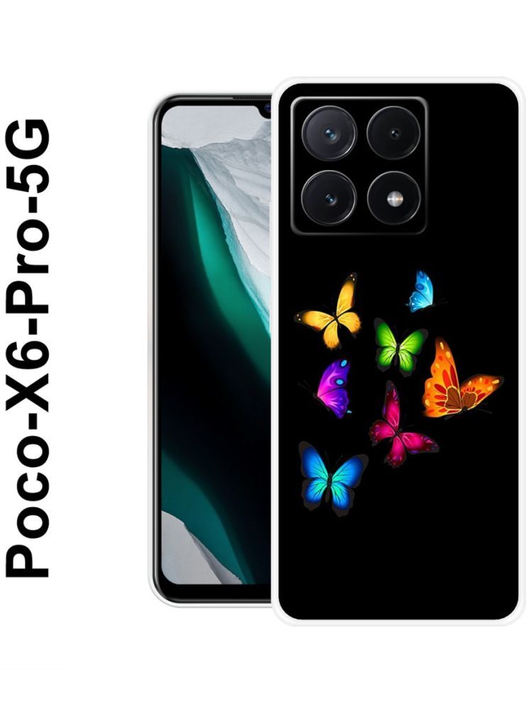     			PAEDICON Multicolor Printed Back Cover Silicon Compatible For POCO X6 Pro 5G ( Pack of 1 )