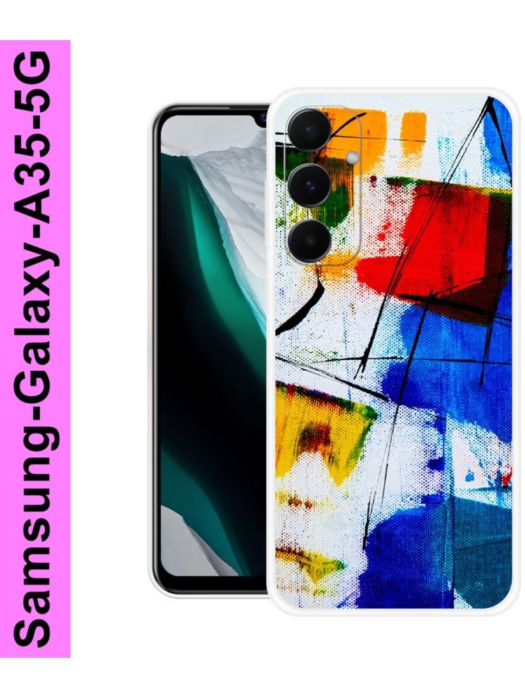     			PAEDICON Multicolor Printed Back Cover Silicon Compatible For Samsung Galaxy A35 5G ( Pack of 1 )