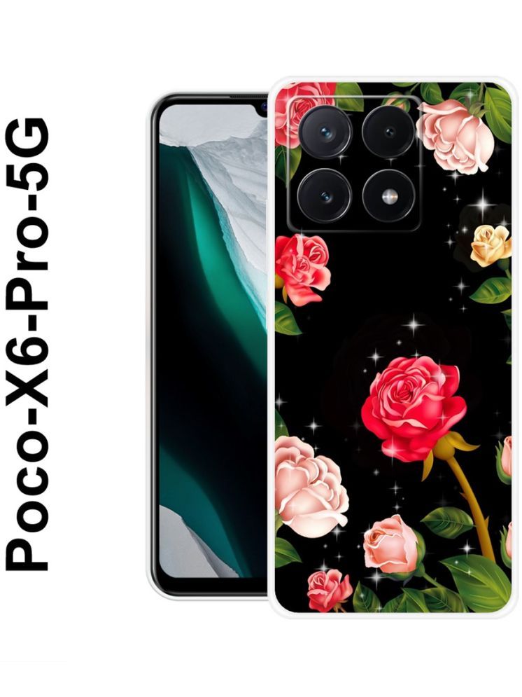     			PAEDICON Multicolor Printed Back Cover Silicon Compatible For POCO X6 Pro 5G ( Pack of 1 )