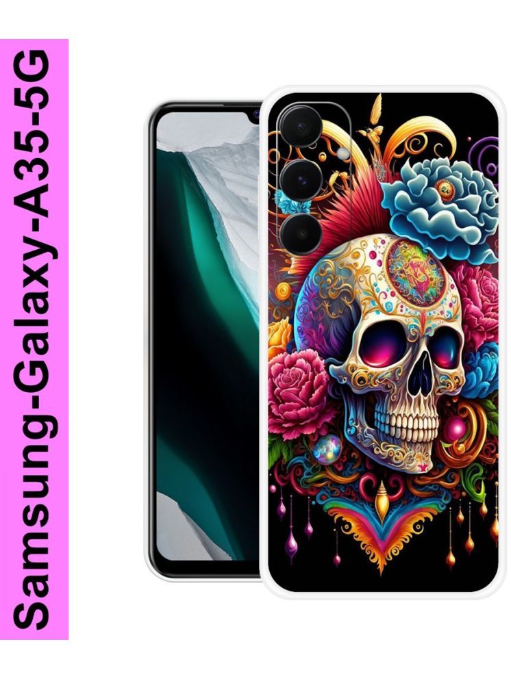     			PAEDICON Multicolor Printed Back Cover Silicon Compatible For Samsung Galaxy A35 5G ( Pack of 1 )