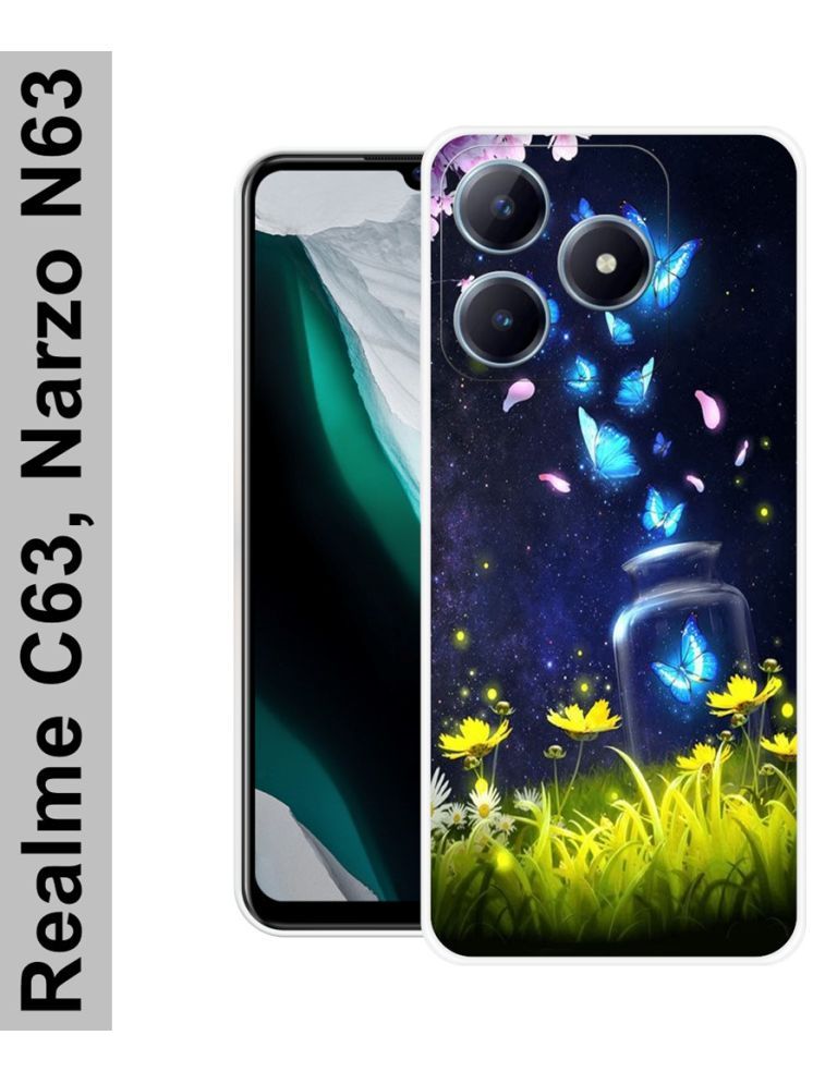     			PAEDICON Multicolor Printed Back Cover Silicon Compatible For Realme C63 5G ( Pack of 1 )