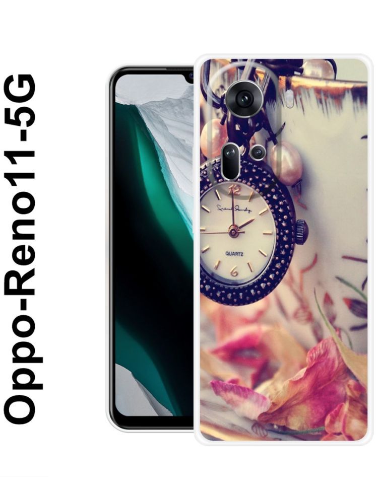     			PAEDICON Multicolor Printed Back Cover Silicon Compatible For OPPO Reno 11 5G ( Pack of 1 )