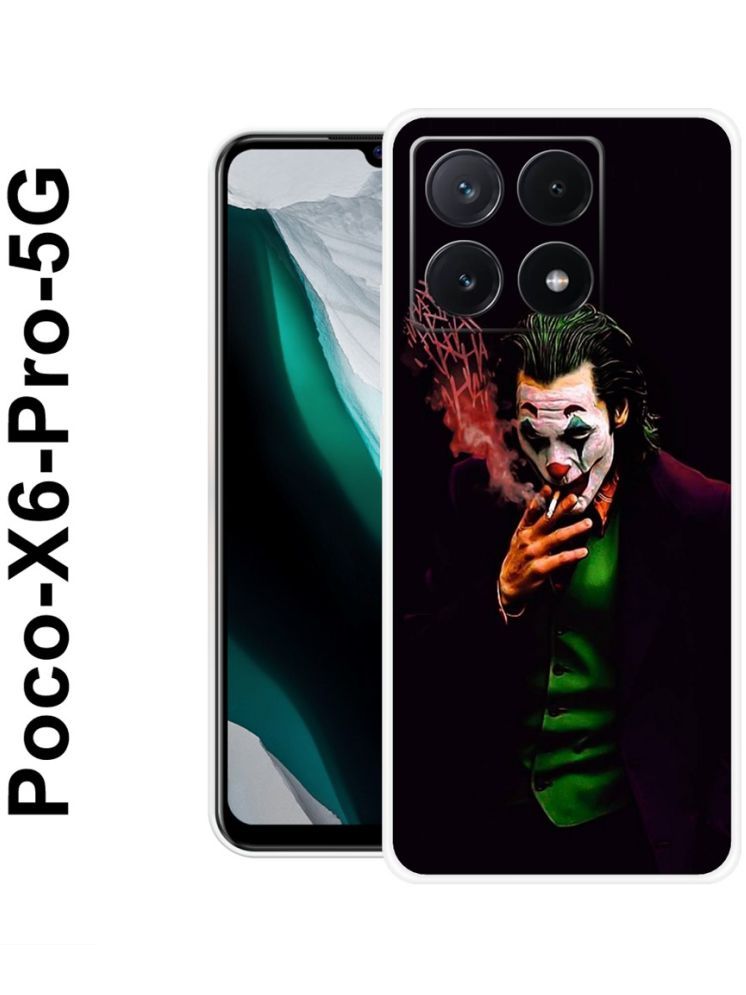     			PAEDICON Multicolor Printed Back Cover Silicon Compatible For POCO X6 Pro 5G ( Pack of 1 )