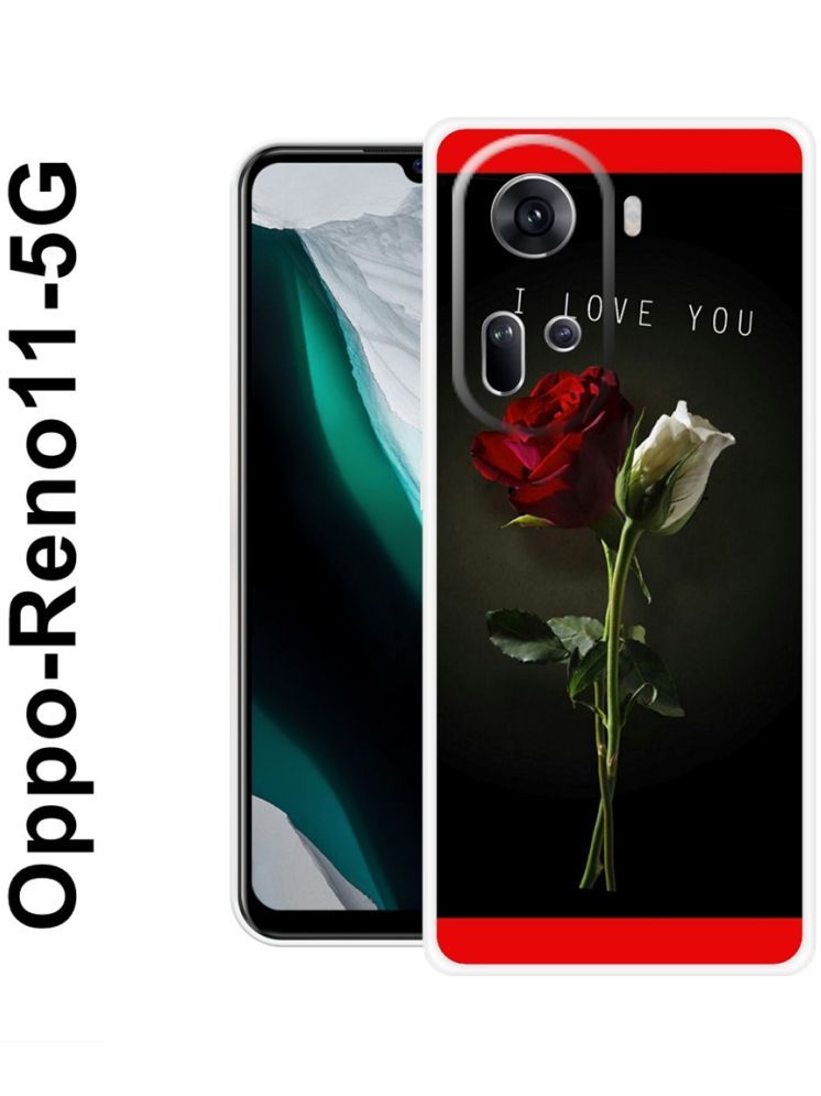     			PAEDICON Multicolor Printed Back Cover Silicon Compatible For OPPO Reno 11 5G ( Pack of 1 )