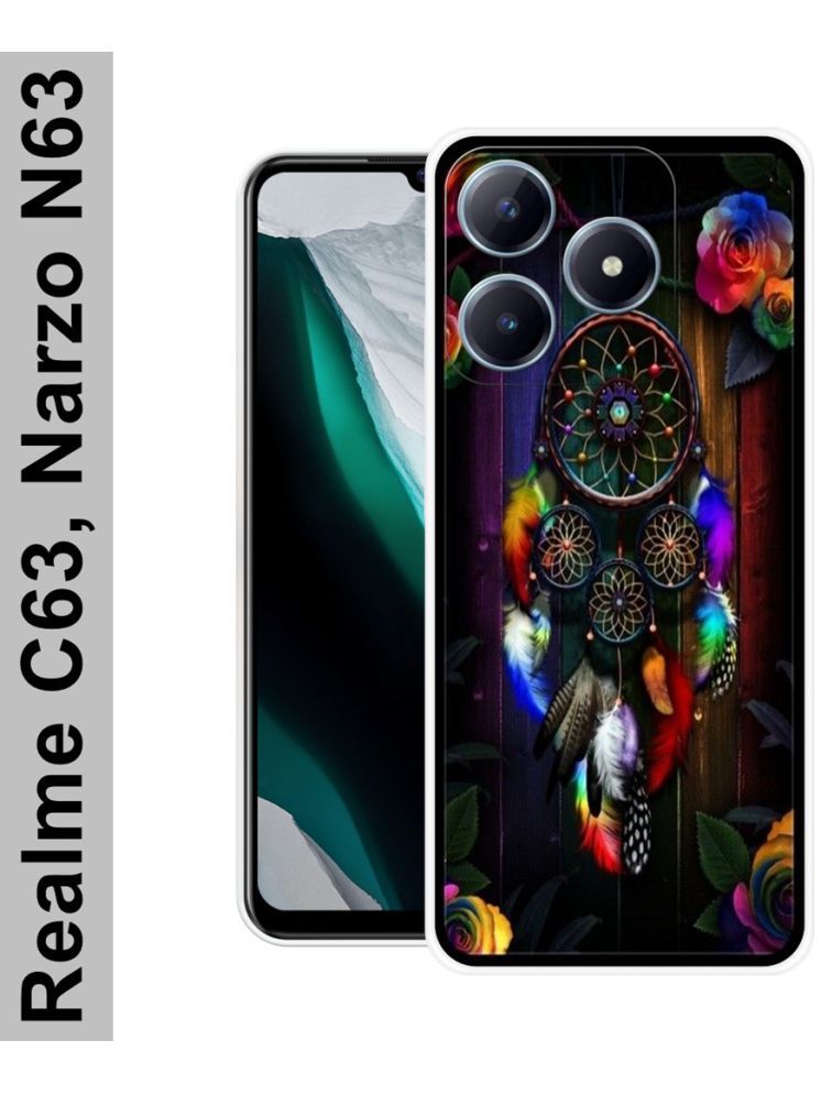     			PAEDICON Multicolor Printed Back Cover Silicon Compatible For Realme C63 5G ( Pack of 1 )