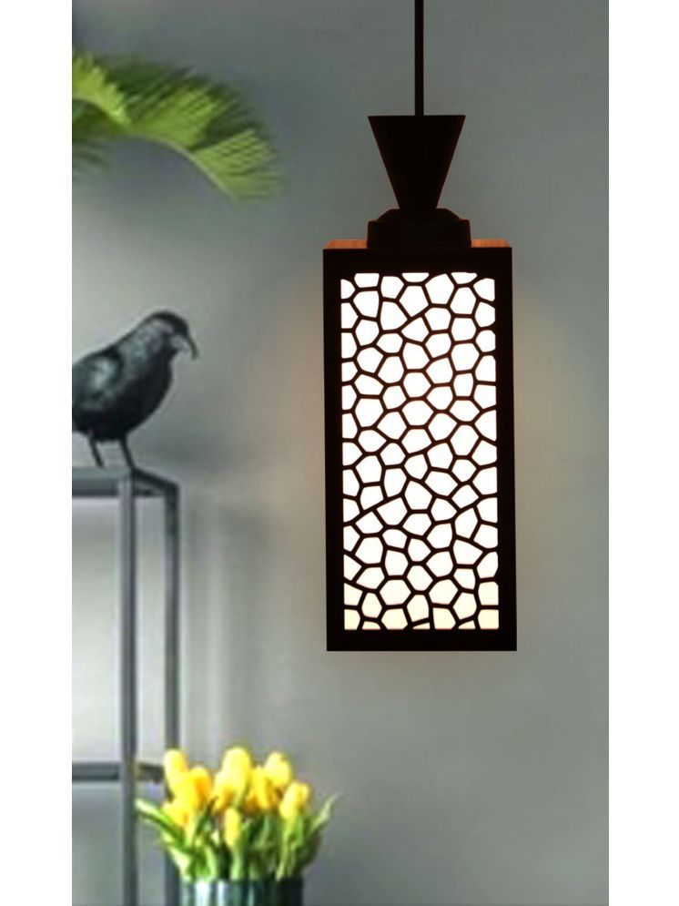     			Somil Wood Pendant Black - Pack of 1