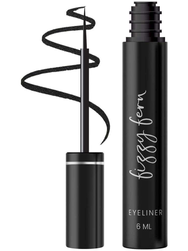     			Fizzy Fern Black Matte Eye Liner Liquid 6 ML ( Pack of 1 )