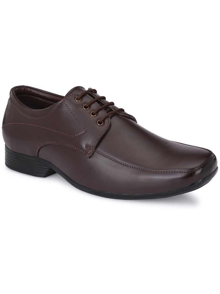     			RL Rocklin Men Brown Men's Derby Formal Shoes