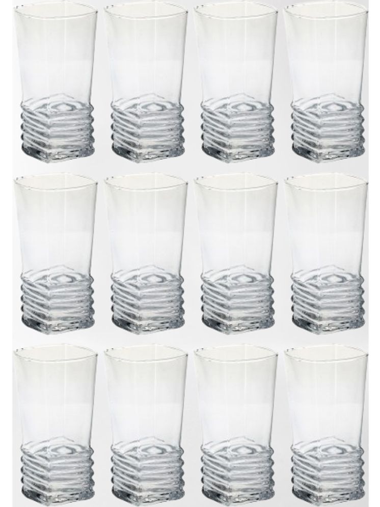     			Somil Party Glass/Beer Mug Glass Plain Water Glass 350 ml ( Pack of 12 ) Transparent