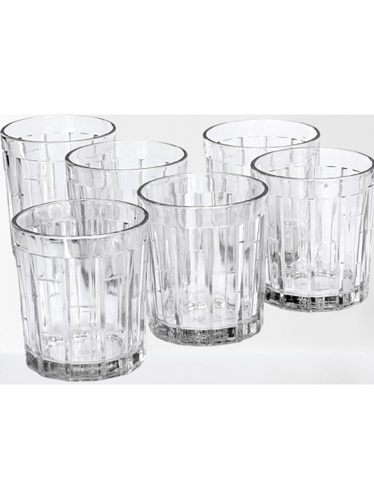     			Somil Party Glass/Beer Mug Glass Plain Water Glass 350 ml ( Pack of 6 ) Transparent