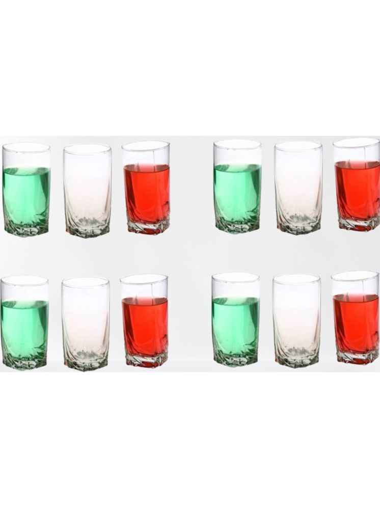     			Somil Party Glass/Beer Mug Glass Plain Water Glass 350 ml ( Pack of 12 ) Transparent