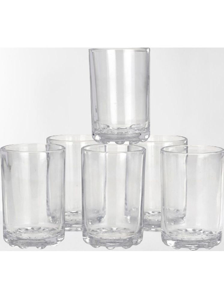     			Somil Party Glass/Beer Mug Glass Plain Water Glass 350 ml ( Pack of 6 ) Transparent