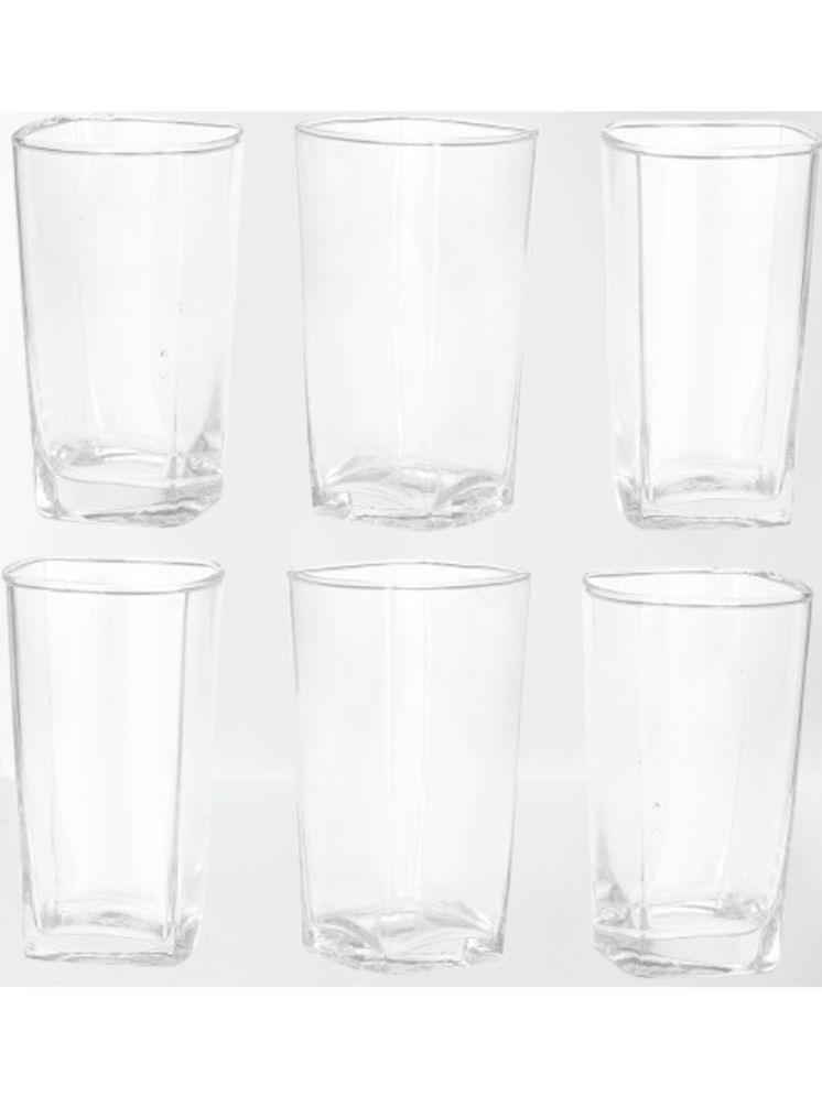     			Somil Party Glass/Beer Mug Glass Plain Water Glass 350 ml ( Pack of 6 ) Transparent