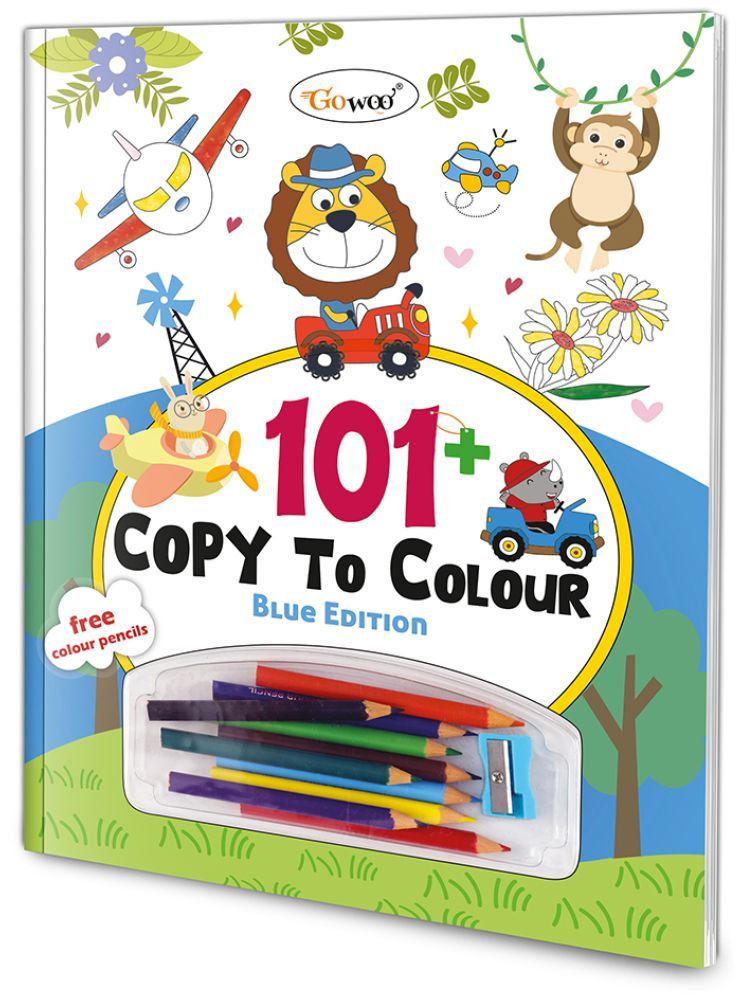     			101+ Copy to Colour - Blue Edition : Children Coloring Book, Kids Fun Learning Coloring book, Copy to Color for Children, Coloring Book for Young Learners