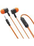 MZ M103 3.5 mm Wired Earphone In Ear Volume Controller Orange