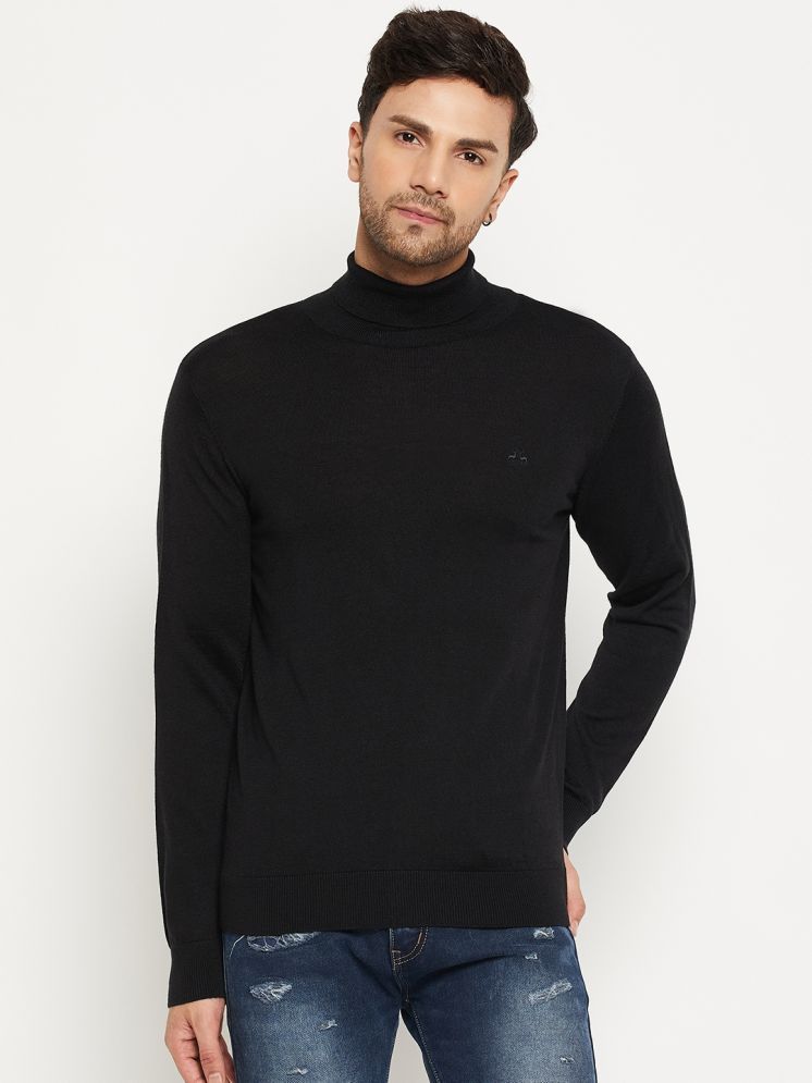     			98 Degree North Woollen High Neck Men's Full Sleeves Pullover Sweater - Black ( Pack of 1 )