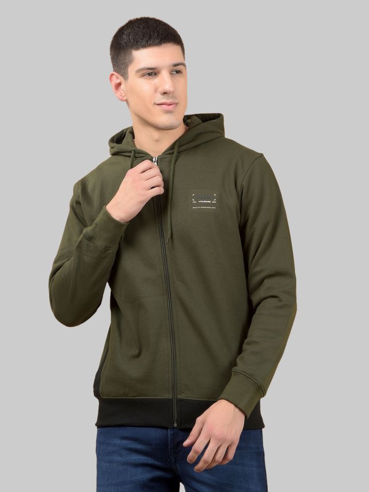     			Dollar Cotton Hooded Men's Sweatshirt - Green ( Pack of 1 )