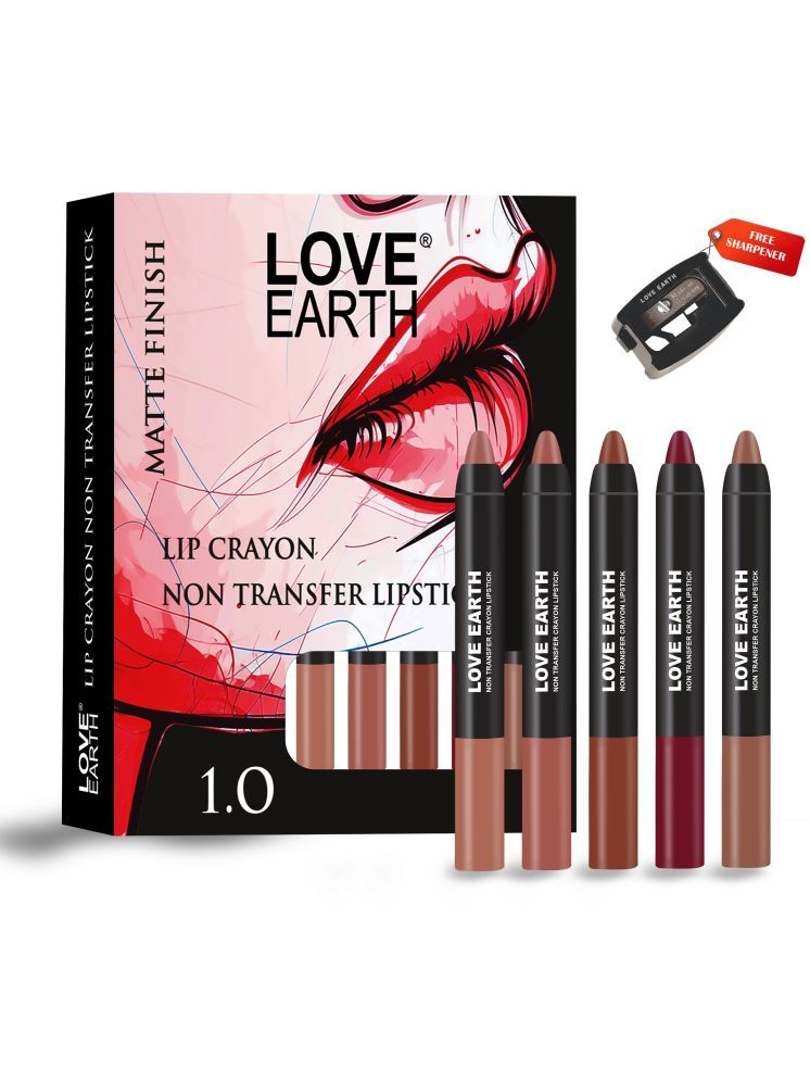     			LOVE EARTH MULTI Creme Lipstick 17.5GRM