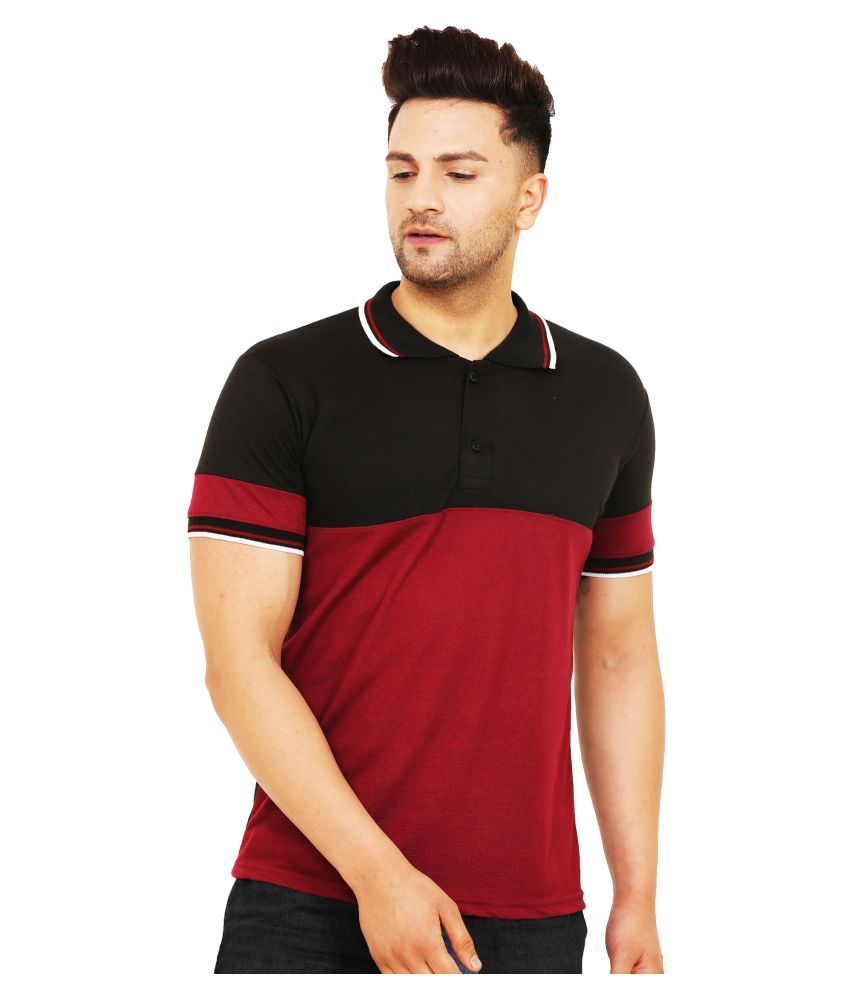     			Leotude - Black Cotton Blend Regular Fit Men's Polo T Shirt ( Pack of 1 )