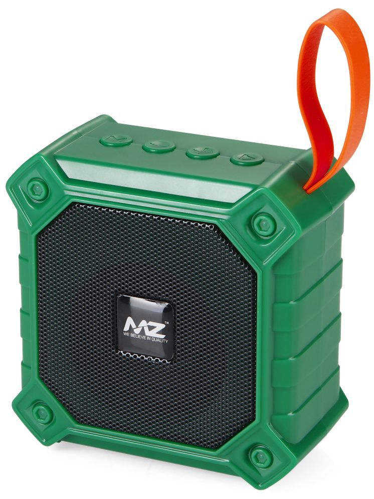     			MZ M401SP-NEW 3 W Bluetooth Speaker Bluetooth v5.0 with SD card Slot Playback Time 6 hrs Green