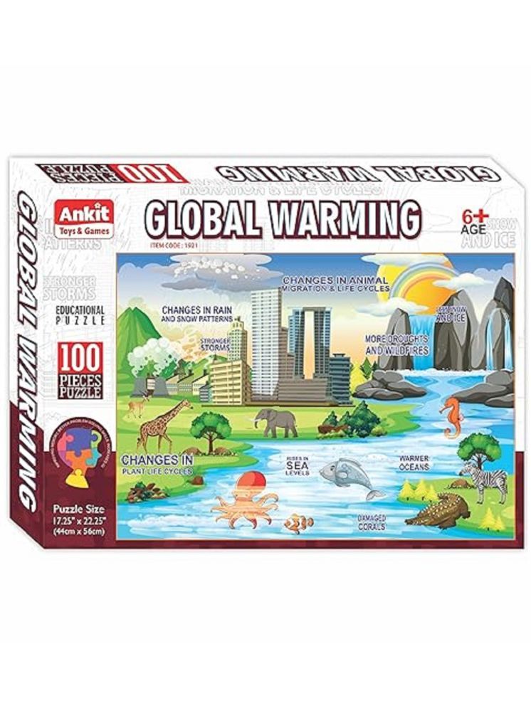     			Mannat Global Warming 100-Piece Puzzle for Kids Age 6 and Up – Educational and Fun Climate Change Awareness Jigsaw Puzzles Interactive Learning Tool with Vibrant Environment Illustrations