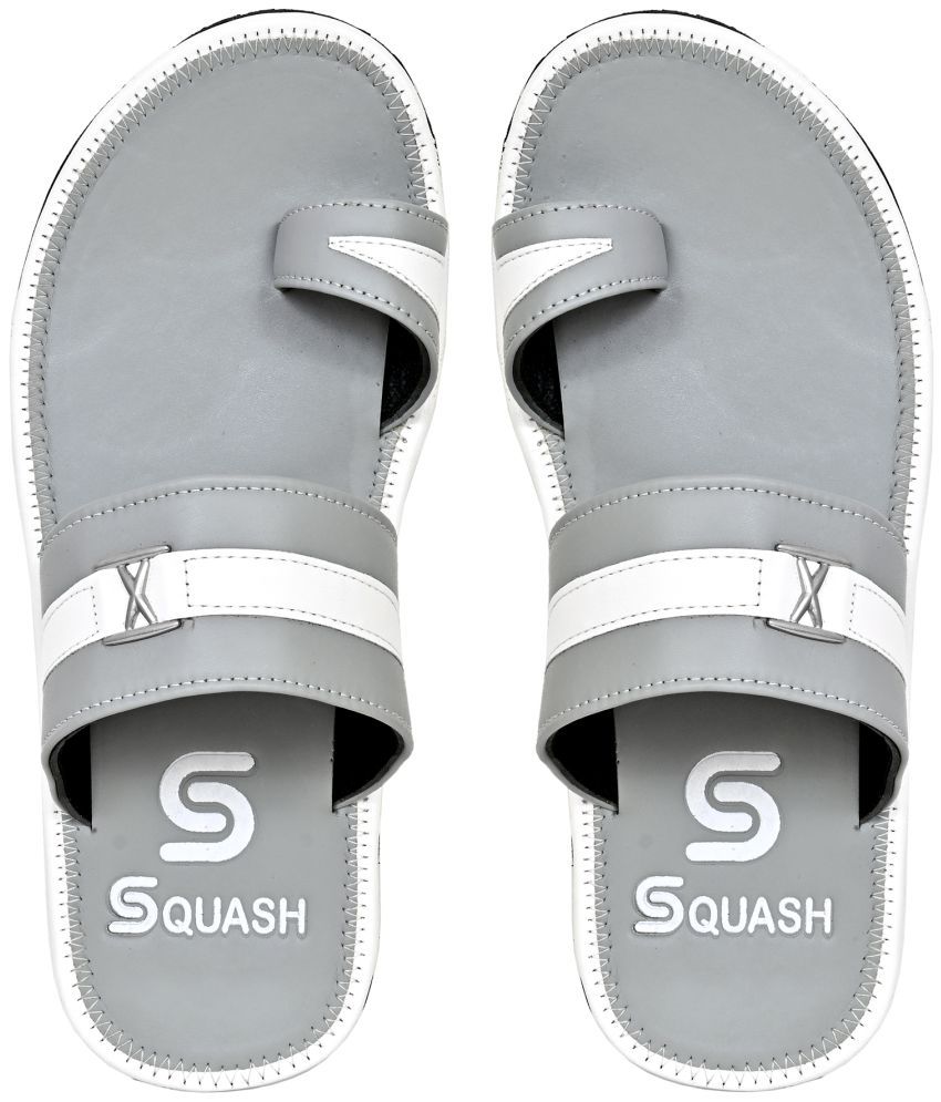     			Squash - Gray Men's Leather Slipper