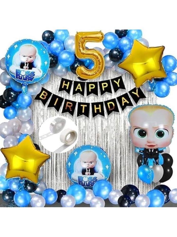     			Urban Classic Boss  Baby Happy Birthday Decoration theme pack of 60 pcs (5th Birthday)