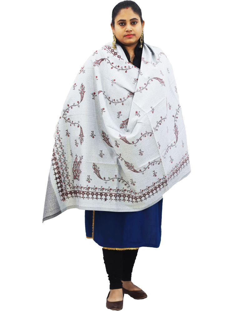     			Vrinde Blue Printed Shawl - ( Pack of 1 )