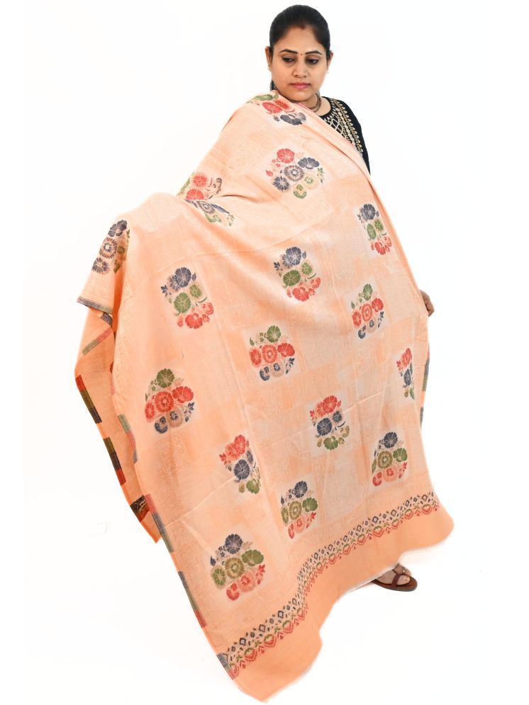     			Vrinde Pink Printed Shawl - ( Pack of 1 )